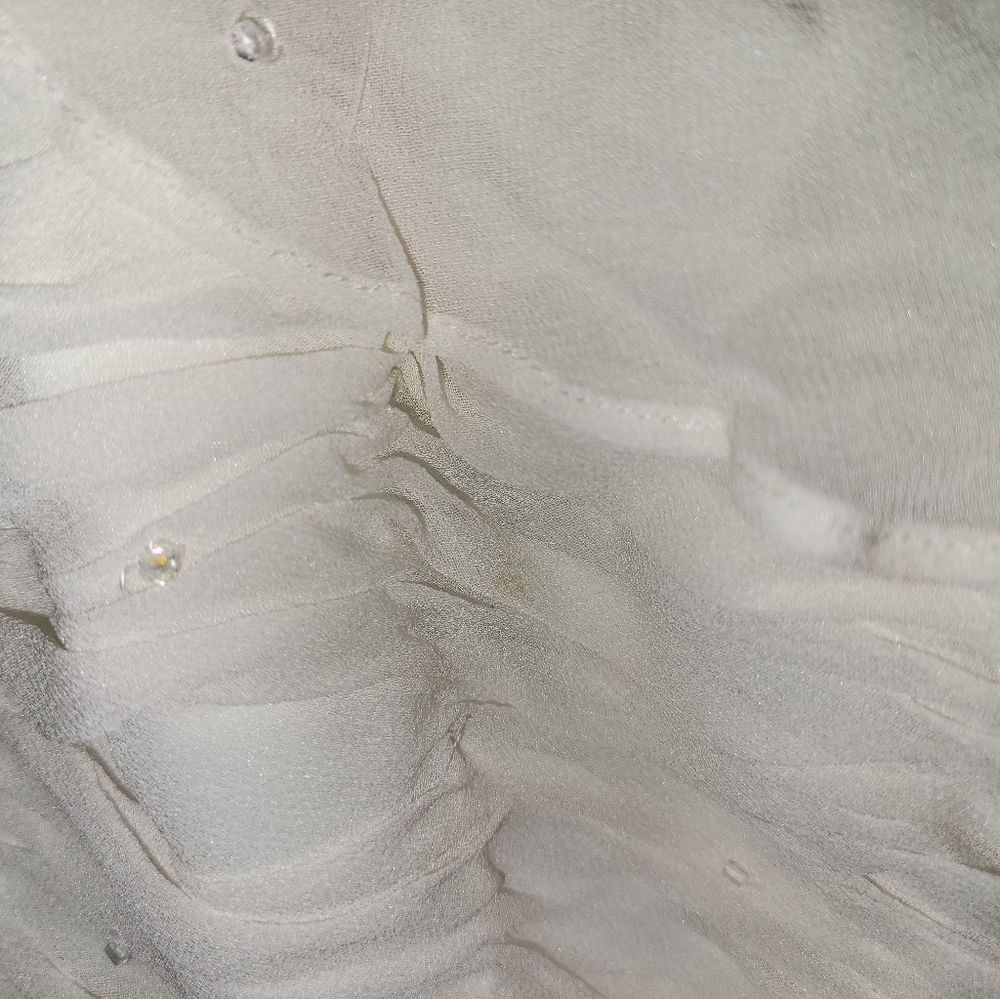 Silk Top, Cream Color - image 5